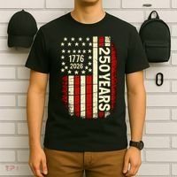 250 Years USA Anniversary America 1776 Flag T-Shirt thumb 6