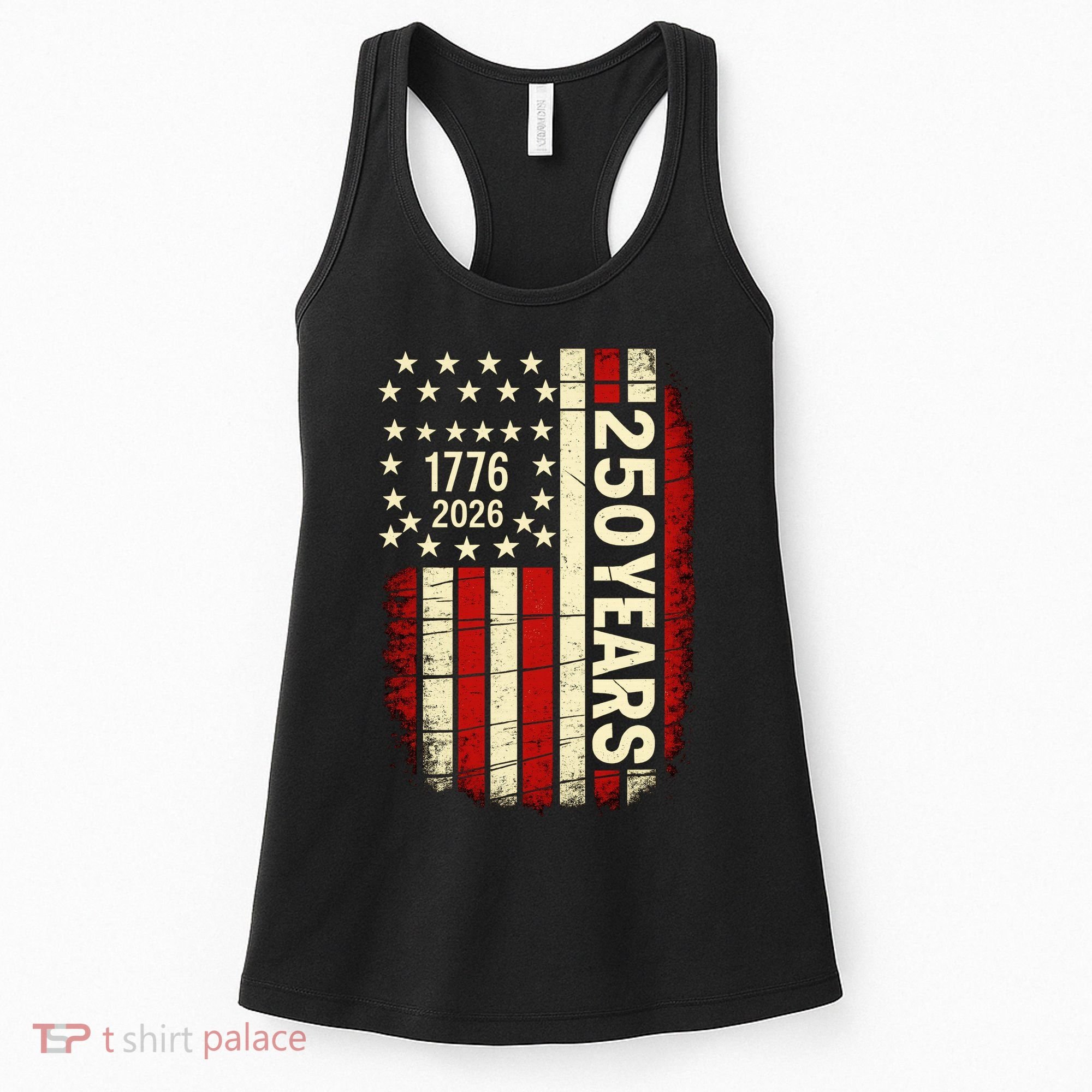 250 Years USA Anniversary America 1776 Flag Women's Tank Top