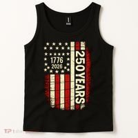 250 Years USA Anniversary America 1776 Flag Tank Top thumb 2