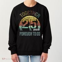25th Years Wedding Anniversary Gifts For Couples Matching Women's Sweatshirt thumb 0