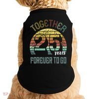 25th Years Wedding Anniversary Gifts For Couples Matching Doggie Tank thumb 0
