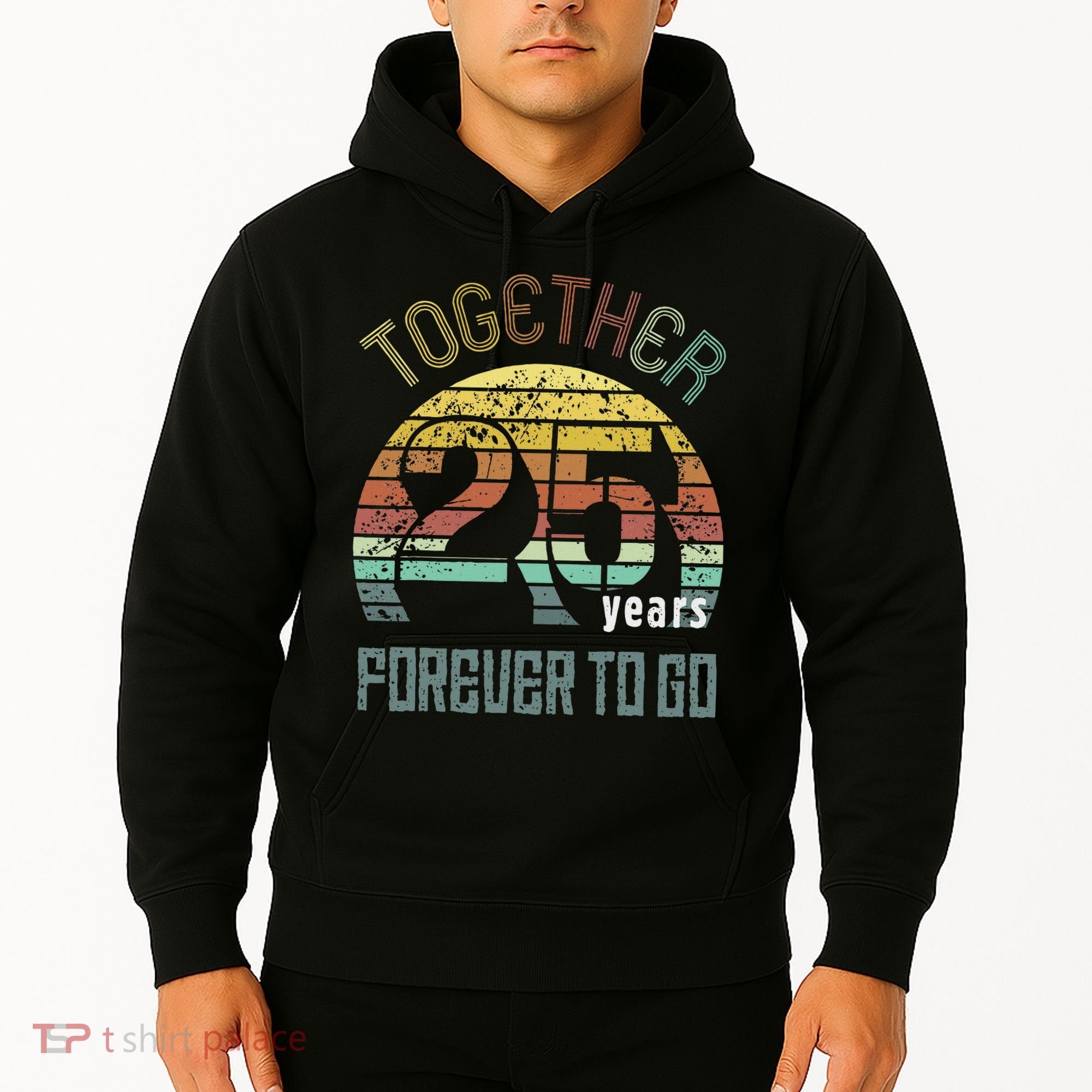 25th Years Wedding Anniversary Gifts For Couples Matching Hoodie