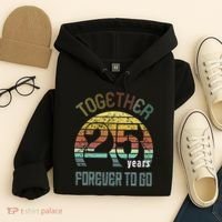 25th Years Wedding Anniversary Gifts For Couples Matching Hoodie thumb 4