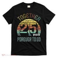25th Years Wedding Anniversary Gifts For Couples Matching T-Shirt thumb 0