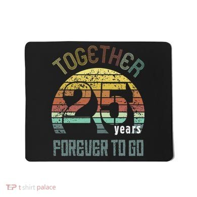 25th Years Wedding Anniversary Gifts For Couples Matching Mousepad