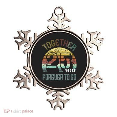 25th Years Wedding Anniversary Gifts For Couples Matching Ornament