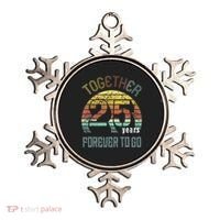 25th Years Wedding Anniversary Gifts For Couples Matching Ornament thumb 0