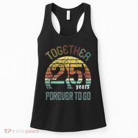 25th Years Wedding Anniversary Gifts For Couples Matching Women's Tank Top thumb 0