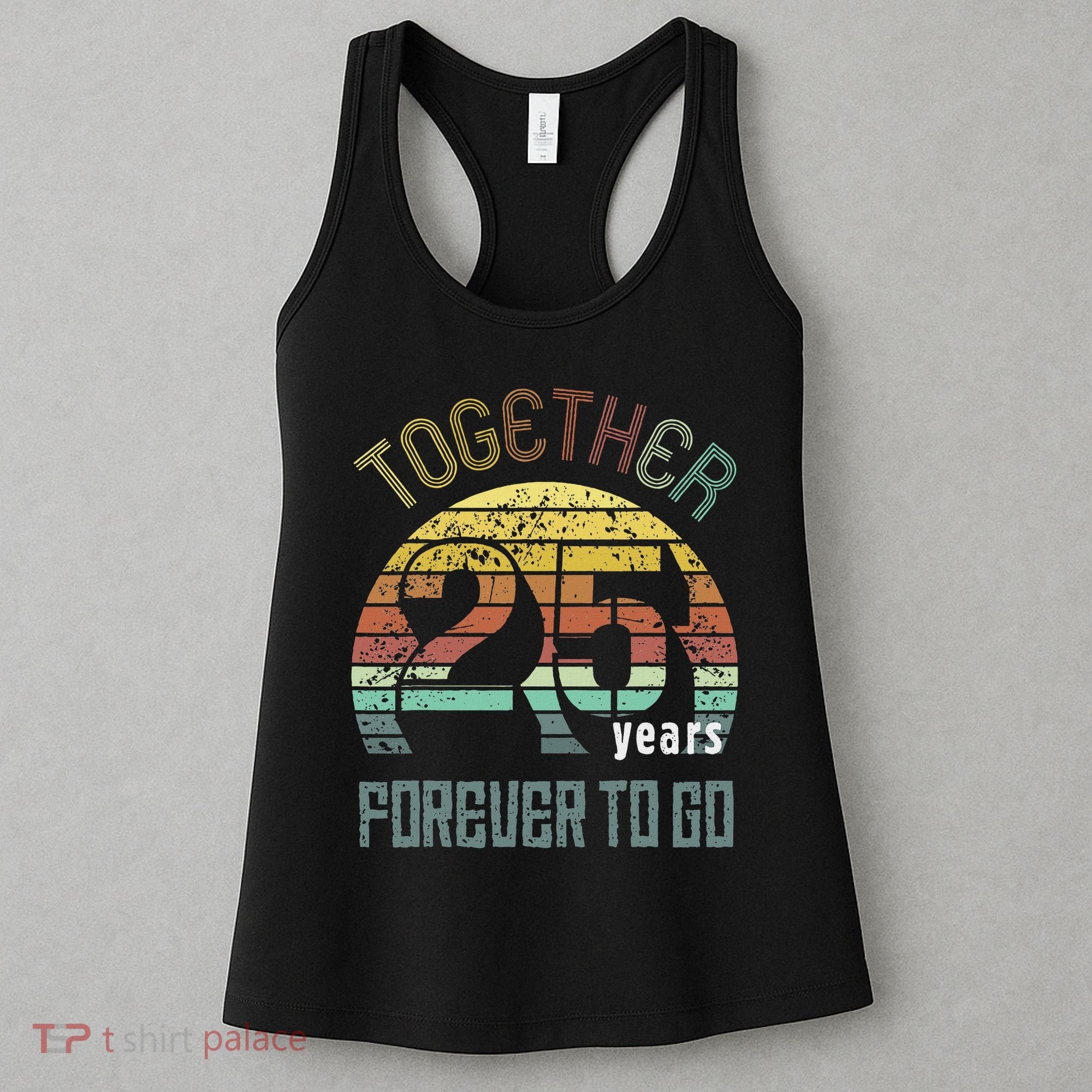 25th Years Wedding Anniversary Gifts For Couples Matching Women's Tank Top