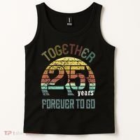 25th Years Wedding Anniversary Gifts For Couples Matching Tank Top thumb 2