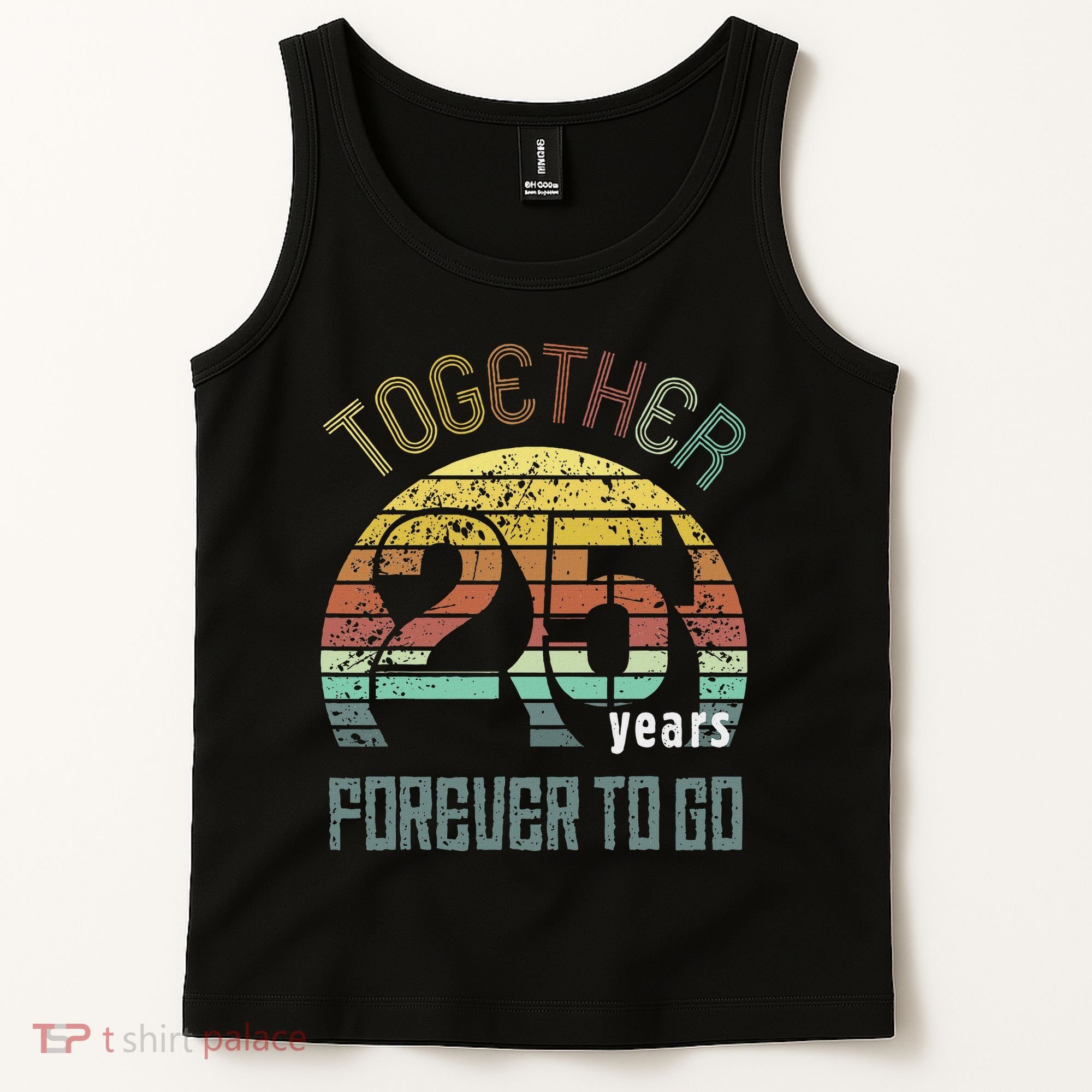 25th Years Wedding Anniversary Gifts For Couples Matching Tank Top