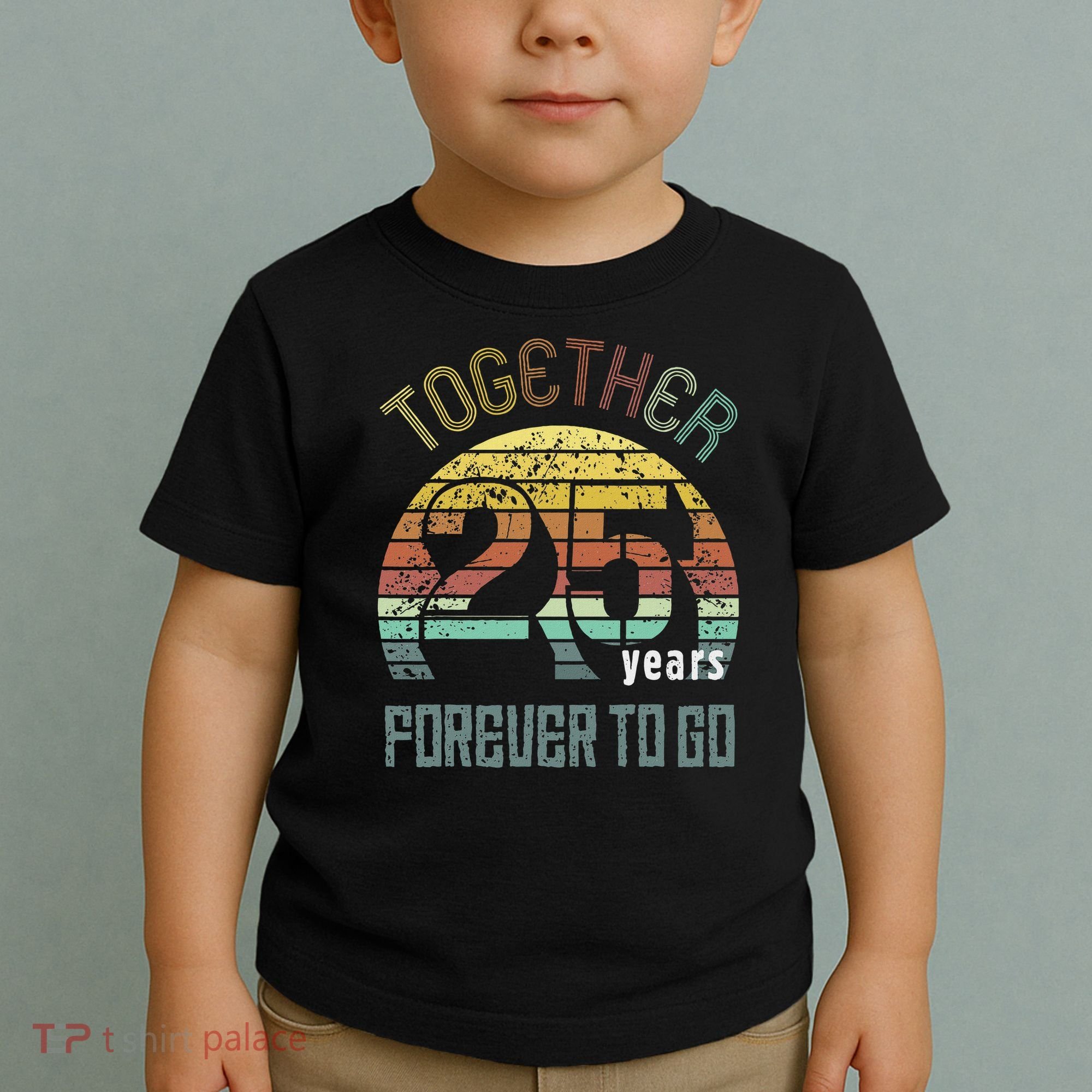 25th Years Wedding Anniversary Gifts For Couples Matching Toddler T-Shirt