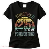 25th Years Wedding Anniversary Gifts For Couples Matching Women's T-Shirt thumb 0