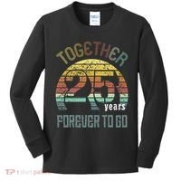 25th Years Wedding Anniversary Gifts For Couples Matching Kids Long Sleeve Shirt thumb 0
