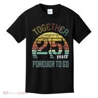 25th Years Wedding Anniversary Gifts For Couples Matching Kids T-Shirt thumb 0