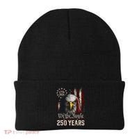 250 Years We The People Bald Eagle American Flag Beanie thumb 0