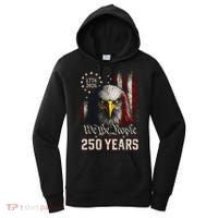 250 Years We The People Bald Eagle American Flag Women's Hoodie thumb 0