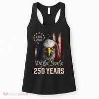 250 Years We The People Bald Eagle American Flag Women's Tank Top thumb 0