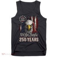 250 Years We The People Bald Eagle American Flag Tank Top thumb 0