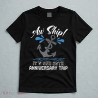 25 Years Wedding Anniversary Couples Cruise Trip Matching T-Shirt thumb 5