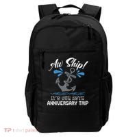 25 Years Wedding Anniversary Couples Cruise Trip Matching Backpack thumb 0