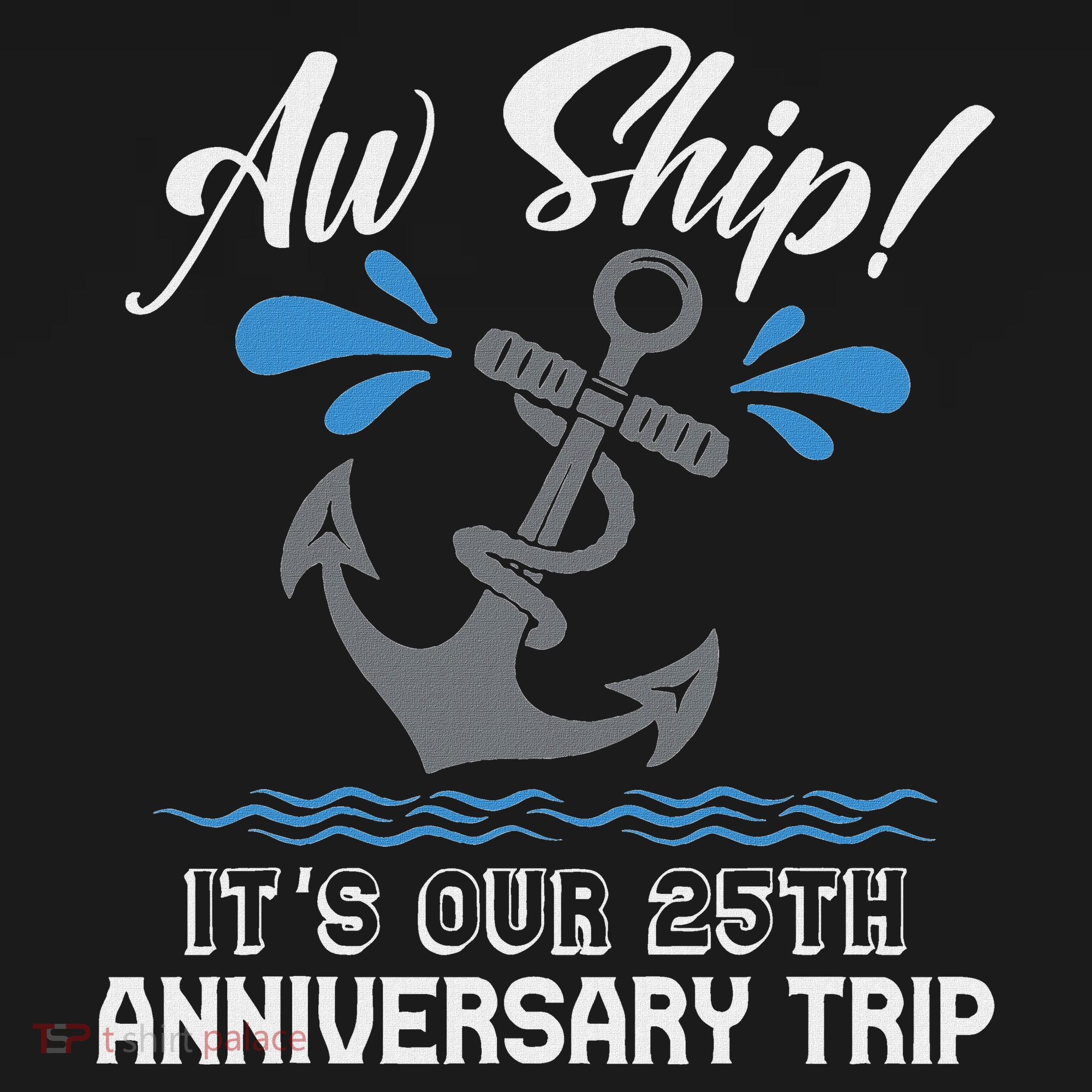 25 Years Wedding Anniversary Couples Cruise Trip Matching Women's Hoodie