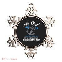 25 Years Wedding Anniversary Couples Cruise Trip Matching Ornament thumb 0