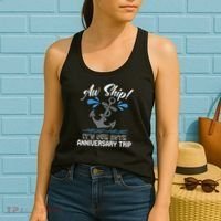 25 Years Wedding Anniversary Couples Cruise Trip Matching Women's Tank Top thumb 2