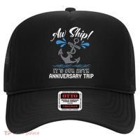 25 Years Wedding Anniversary Couples Cruise Trip Matching Hat thumb 0
