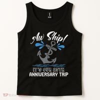 25 Years Wedding Anniversary Couples Cruise Trip Matching Tank Top thumb 2