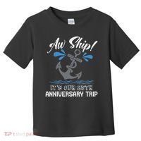 25 Years Wedding Anniversary Couples Cruise Trip Matching Toddler T-Shirt thumb 0