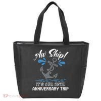 25 Years Wedding Anniversary Couples Cruise Trip Matching Tote Bag thumb 0