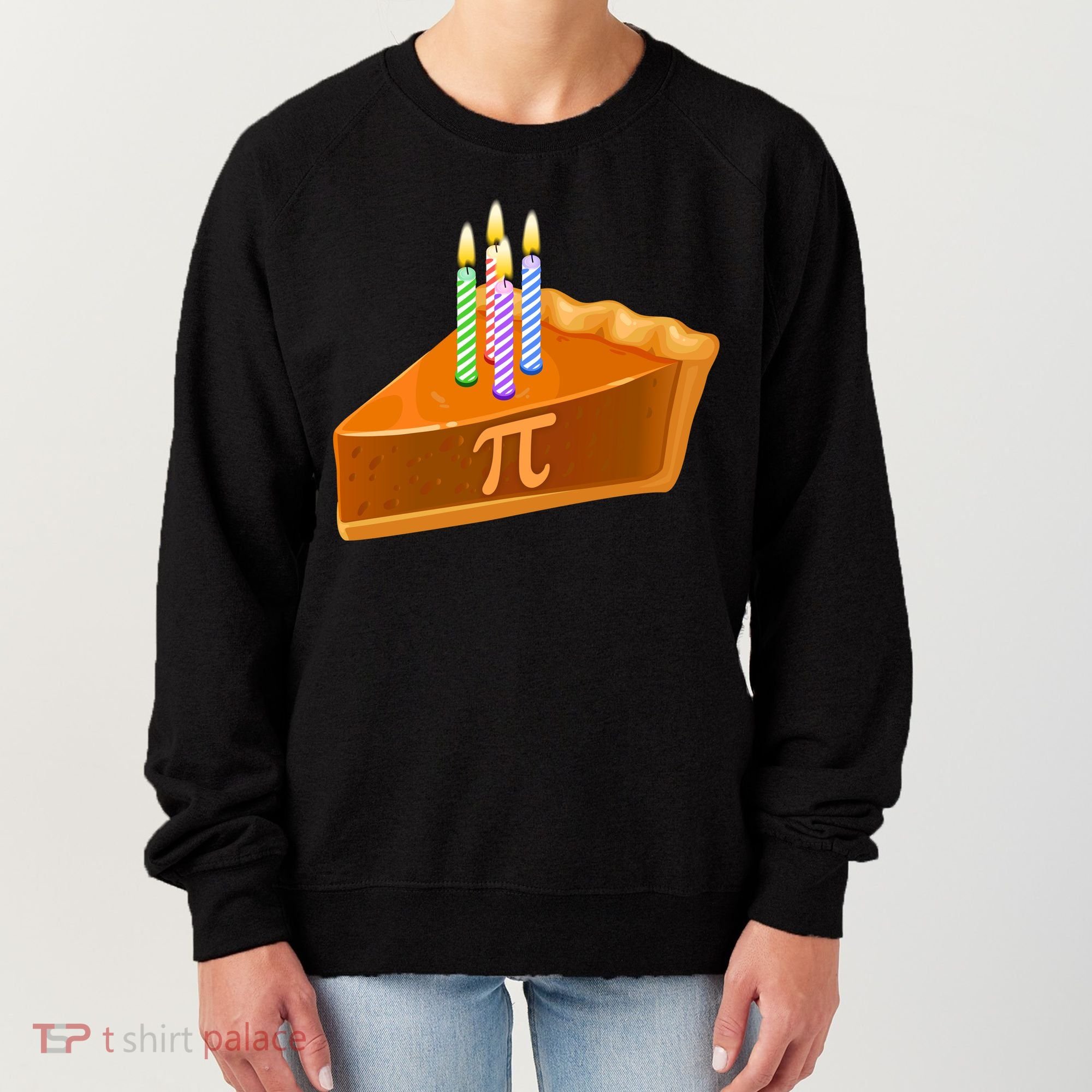 3.14 Happy Pi Day March 14 Birthday Slice Of Pie Women's Sweatshirt