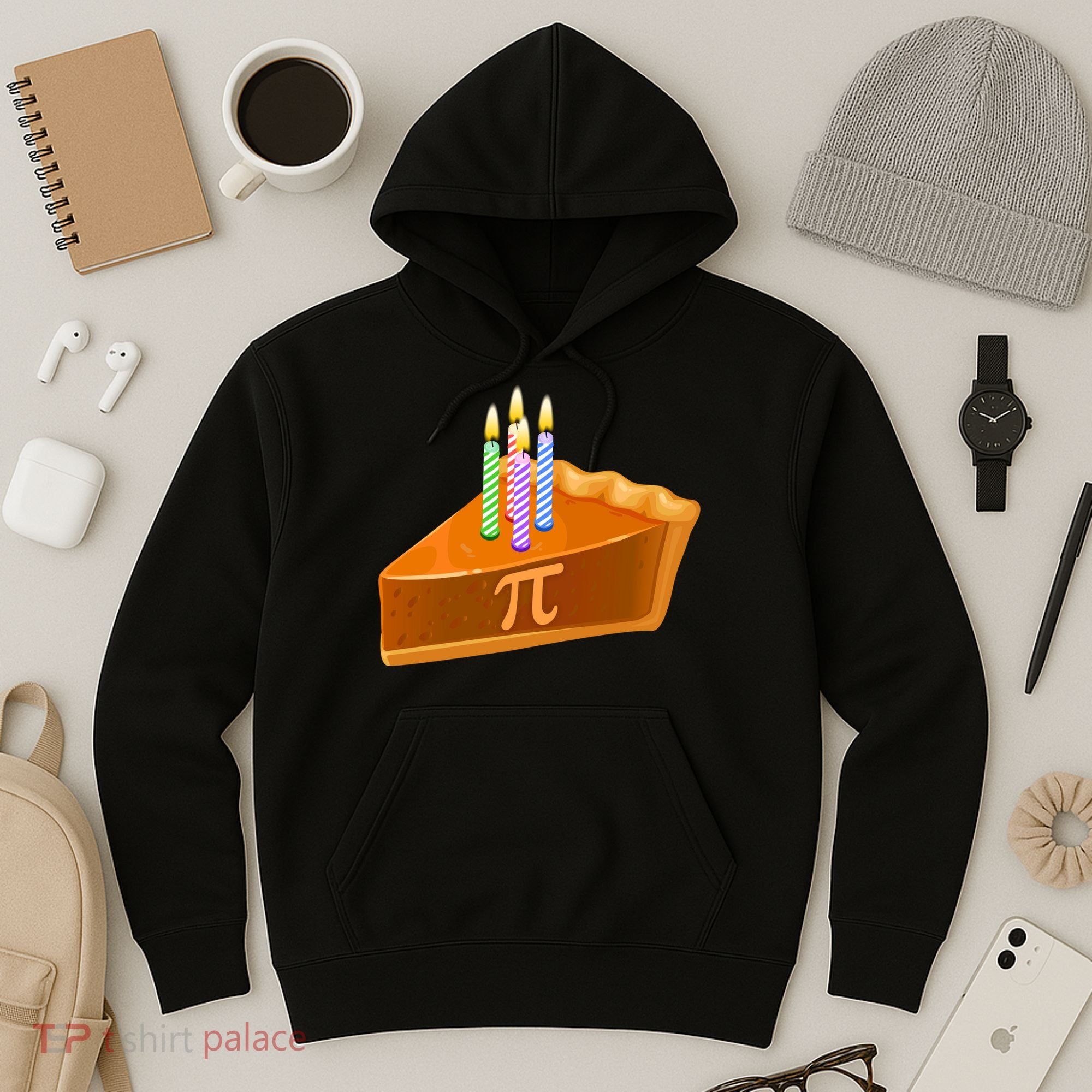 3.14 Happy Pi Day March 14 Birthday Slice Of Pie Hoodie