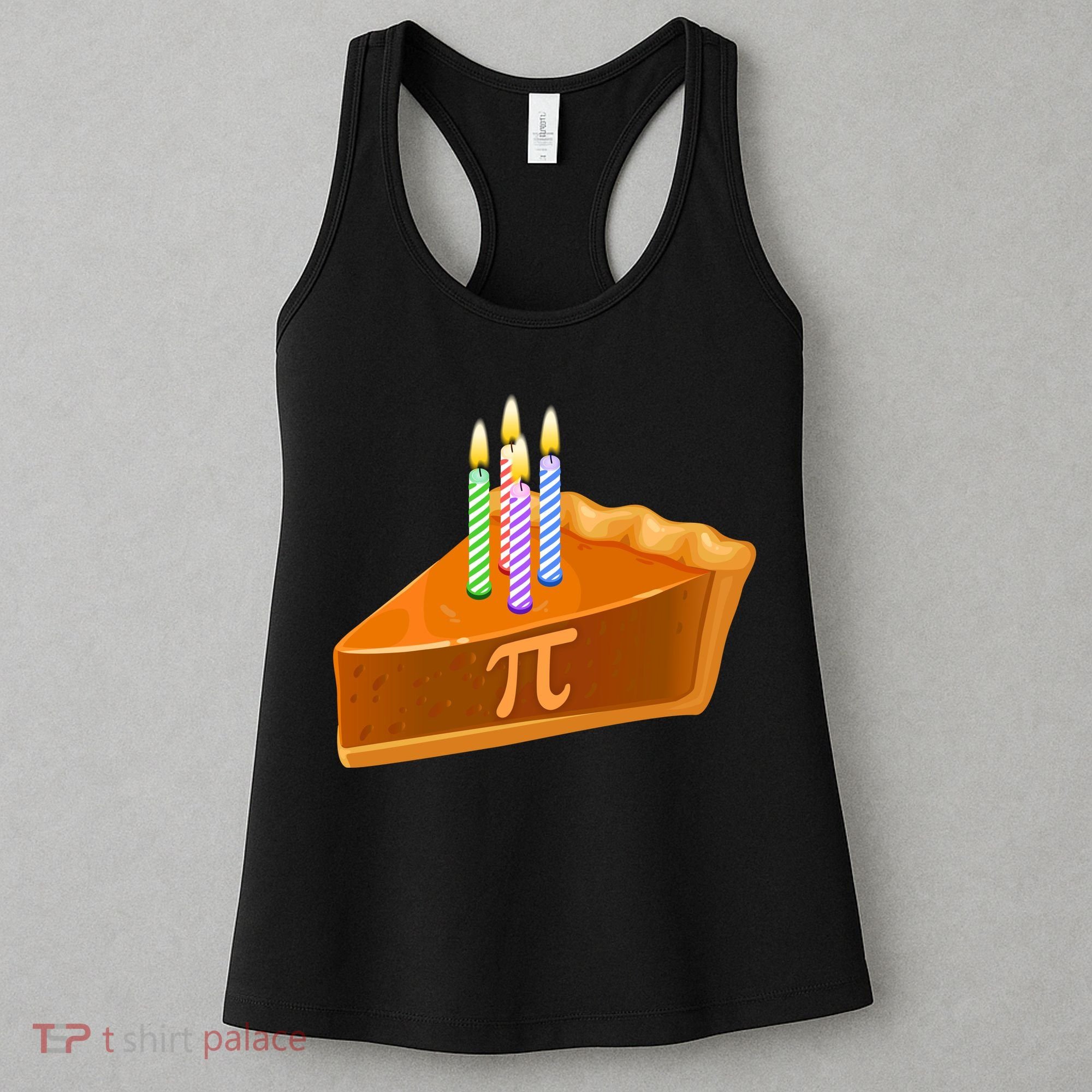 3.14 Happy Pi Day March 14 Birthday Slice Of Pie Women's Tank Top