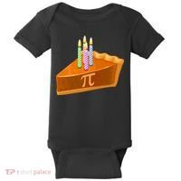 3.14 Happy Pi Day March 14 Birthday Slice Of Pie Baby Bodysuit thumb 0