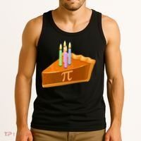 3.14 Happy Pi Day March 14 Birthday Slice Of Pie Tank Top thumb 3