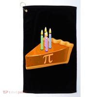 3.14 Happy Pi Day March 14 Birthday Slice Of Pie Golf Towel thumb 0
