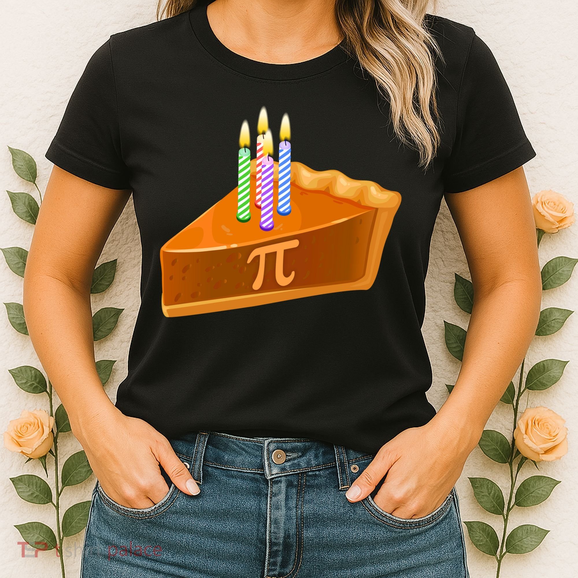 3.14 Happy Pi Day March 14 Birthday Slice Of Pie Women's T-Shirt
