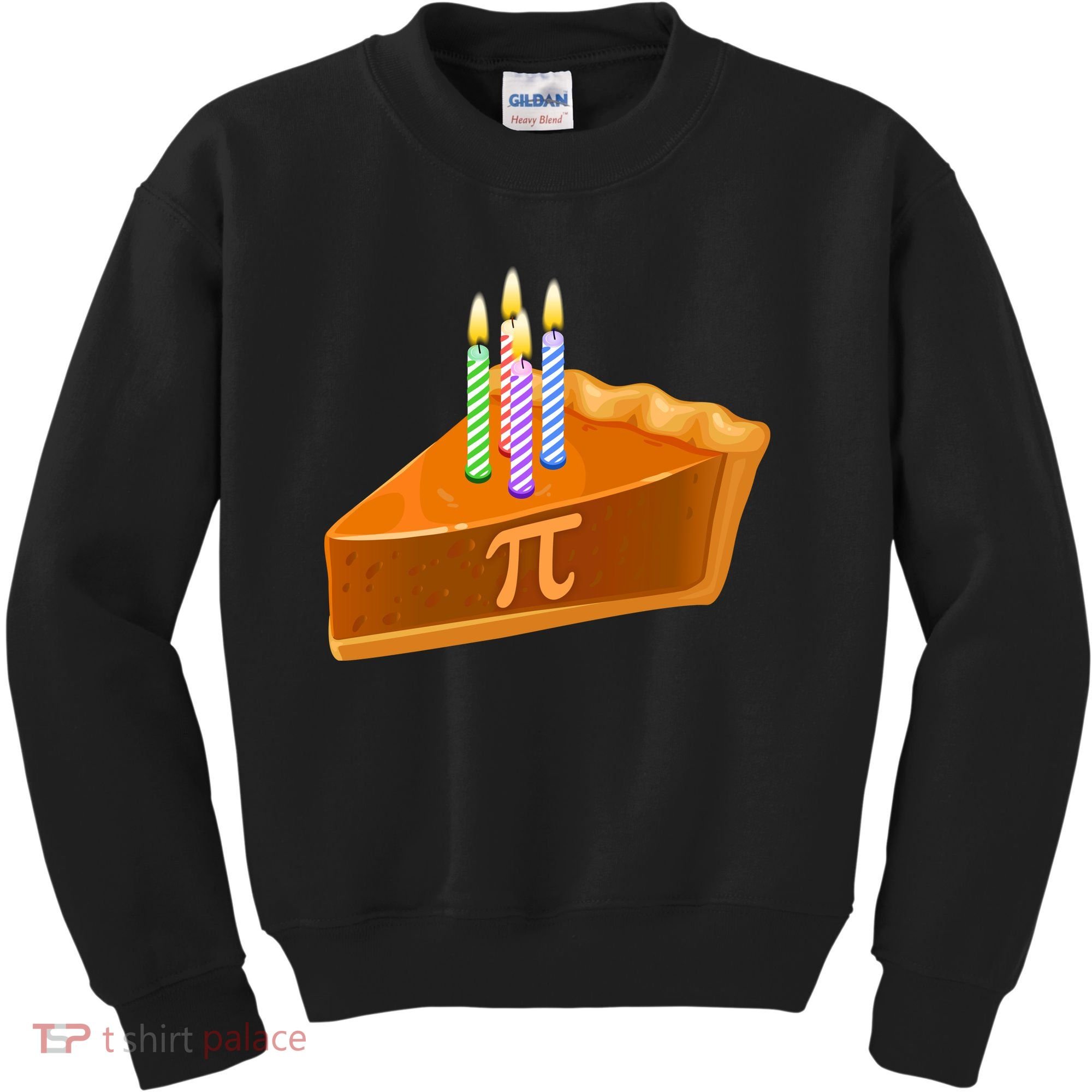 3.14 Happy Pi Day March 14 Birthday Slice Of Pie Kids Sweatshirt