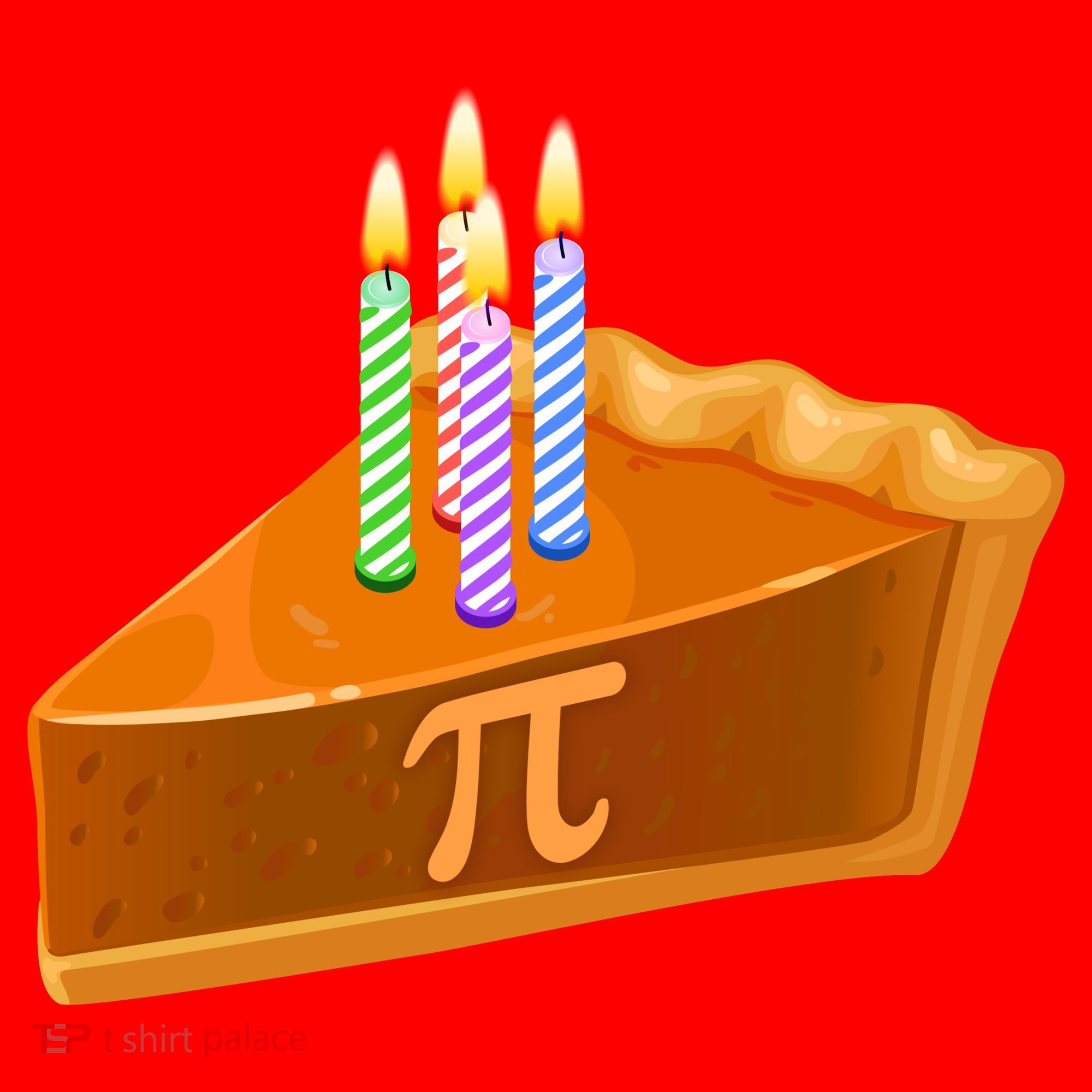3.14 Happy Pi Day March 14 Birthday Slice Of Pie Santa Hat