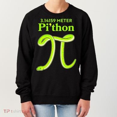 3.14 Meter Pi'thon Python Snake Pi Day March 14 Women's Sweatshirt