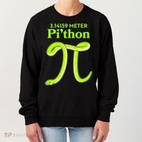 3.14 Meter Pi'thon Python Snake Pi Day March 14 Women's Sweatshirt thumb 0