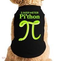 3.14 Meter Pi'thon Python Snake Pi Day March 14 Doggie Tank thumb 0