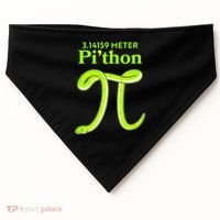 3.14 Meter Pi'thon Python Snake Pi Day March 14 USA-Made Doggie Bandana thumb 0