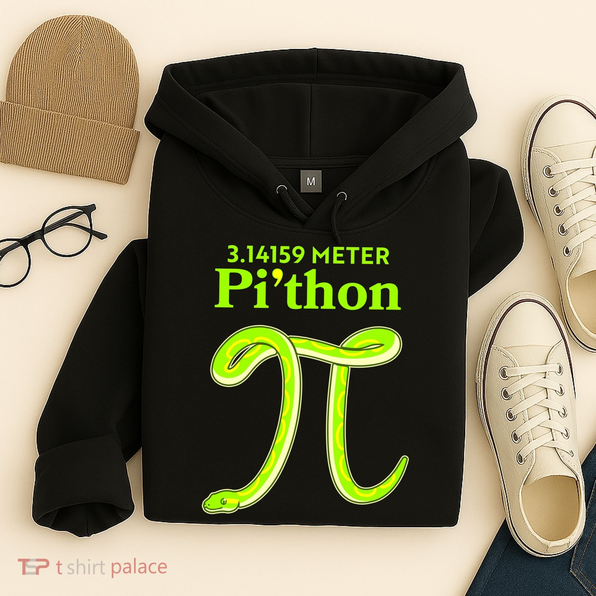 3.14 Meter Pi'thon Python Snake Pi Day March 14 Hoodie
