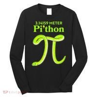 3.14 Meter Pi'thon Python Snake Pi Day March 14 Long Sleeve Shirt thumb 0