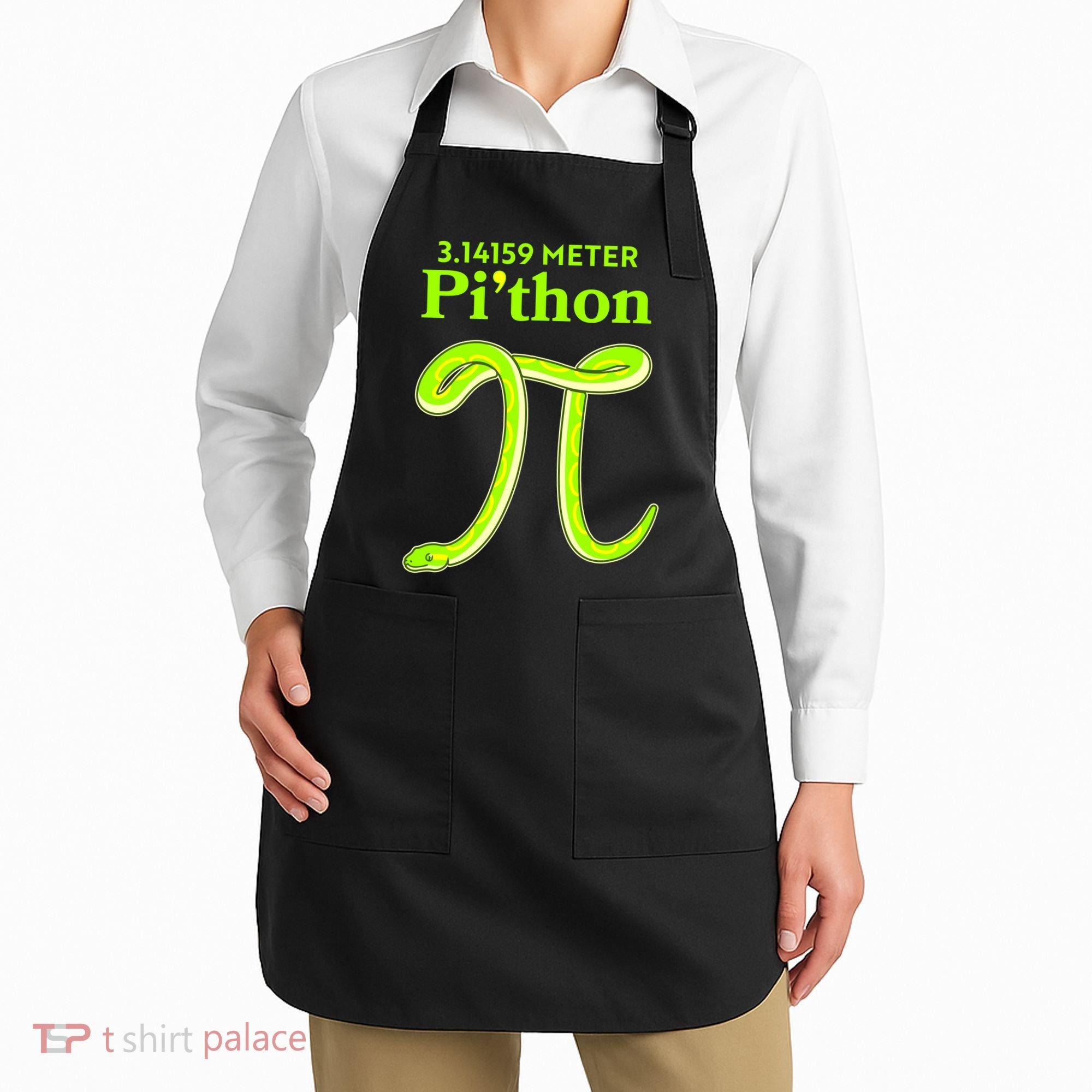 3.14 Meter Pi'thon Python Snake Pi Day March 14 Apron
