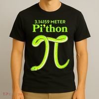 3.14 Meter Pi'thon Python Snake Pi Day March 14 T-Shirt thumb 3