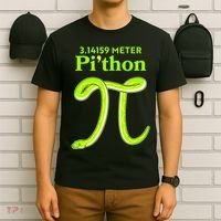 3.14 Meter Pi'thon Python Snake Pi Day March 14 T-Shirt thumb 6